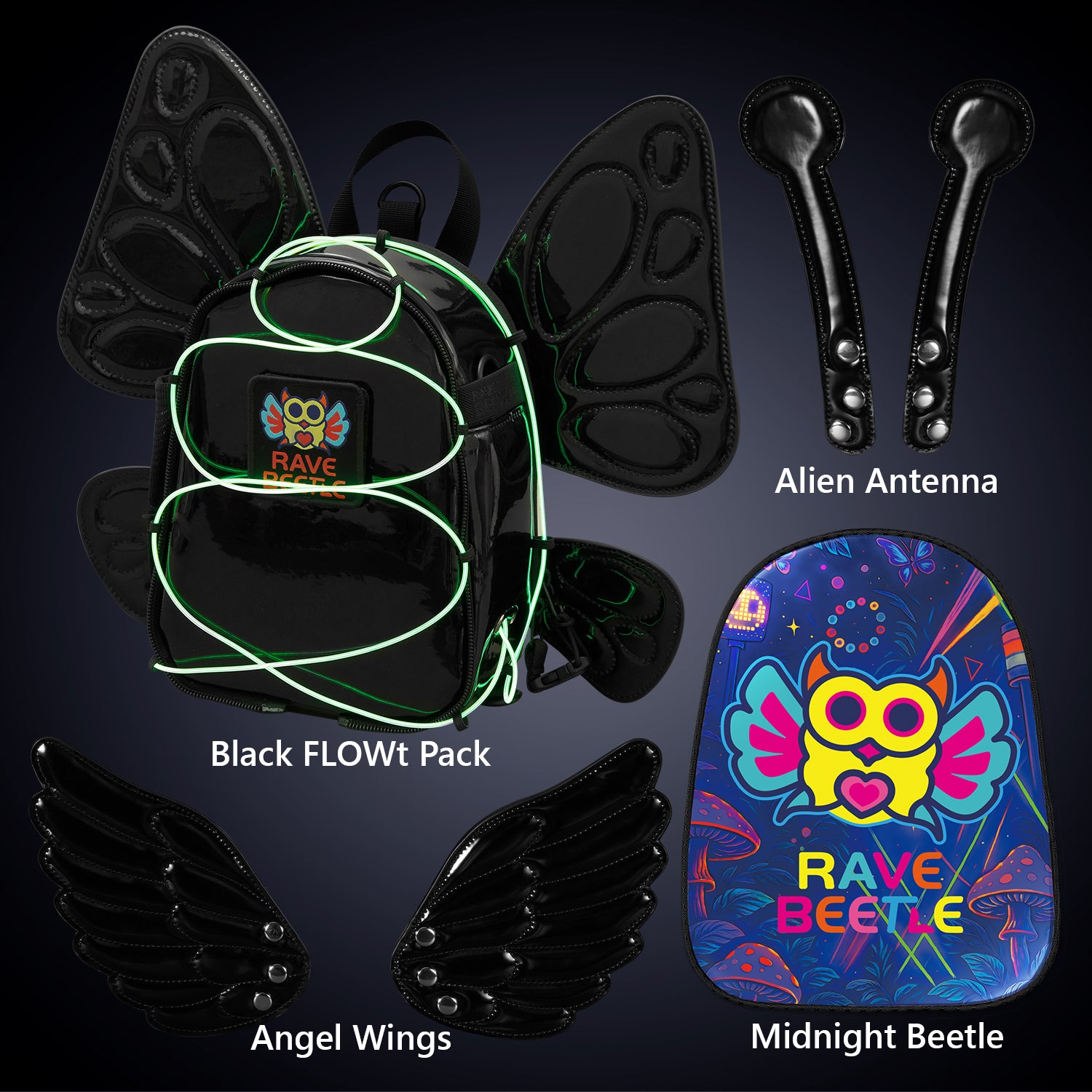 FLOWt Essential Bundle – Wings & Midnight Beetle Vibe Print Pack