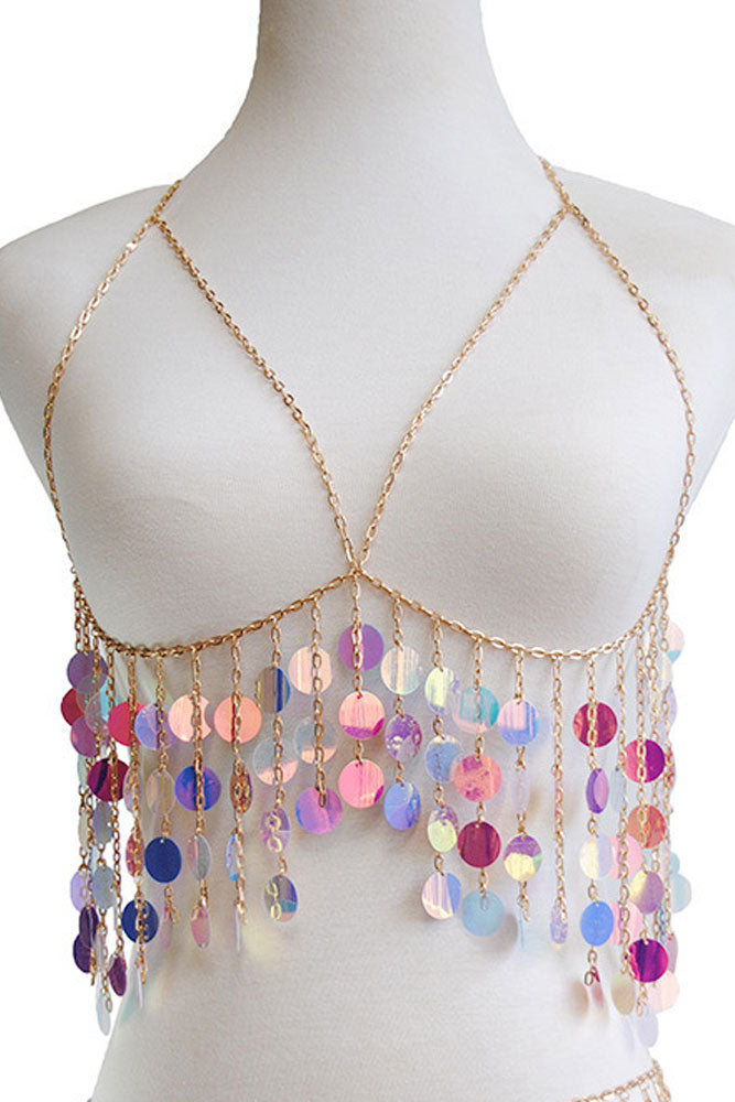 Sequins Bra Chain