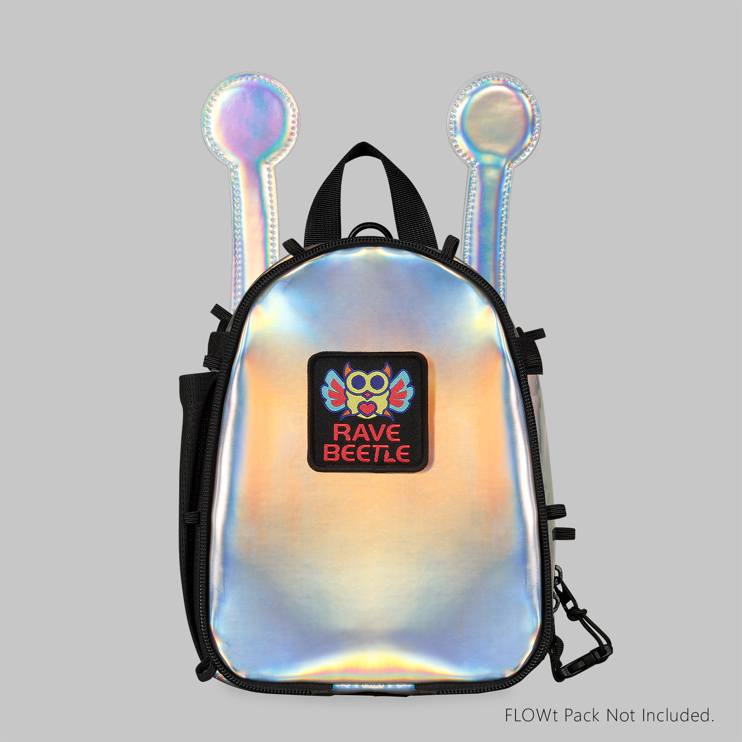 Alien Antenna for FLOWt Pack โ Holo Silver