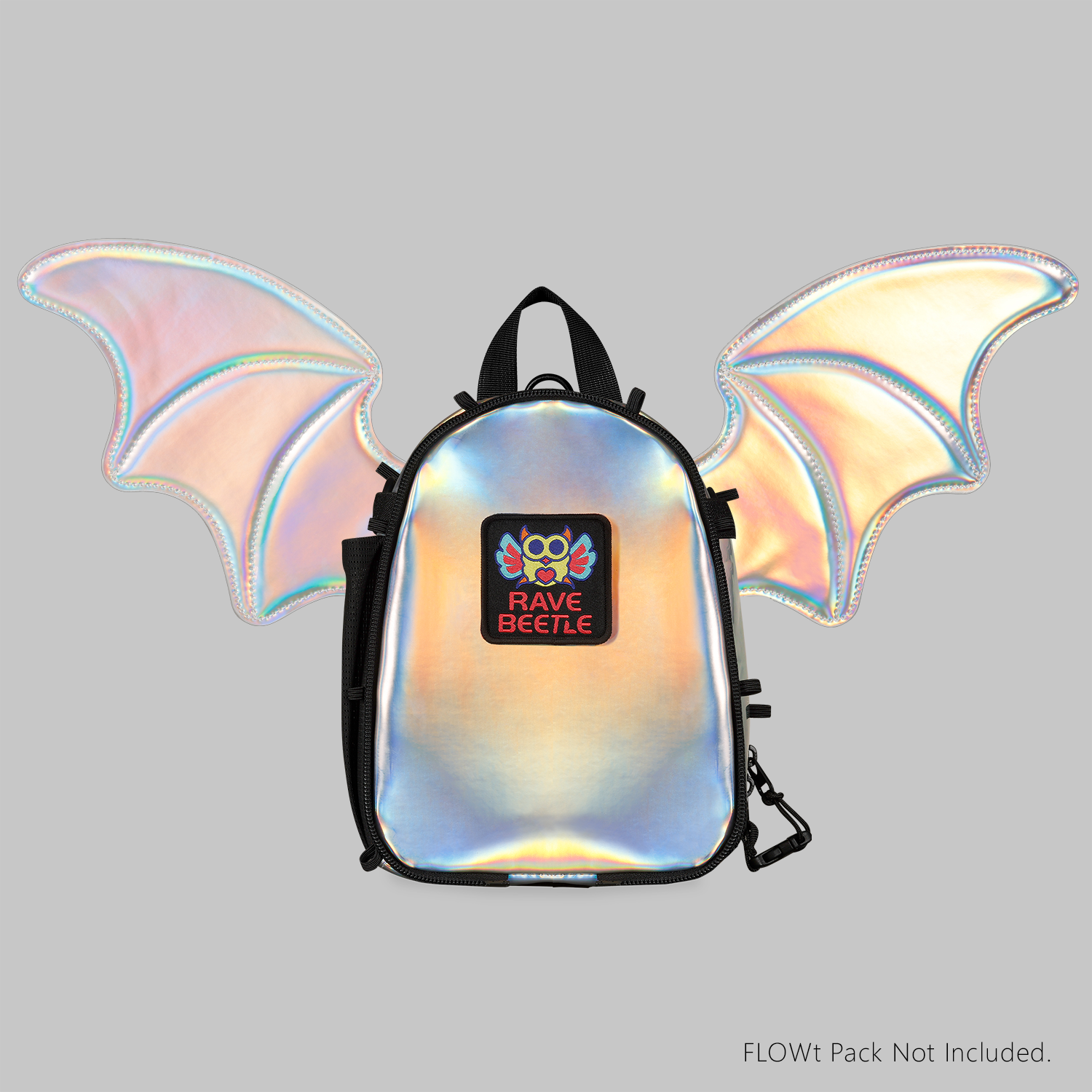 Bat Wings for FLOWt Pack – Holo Silver