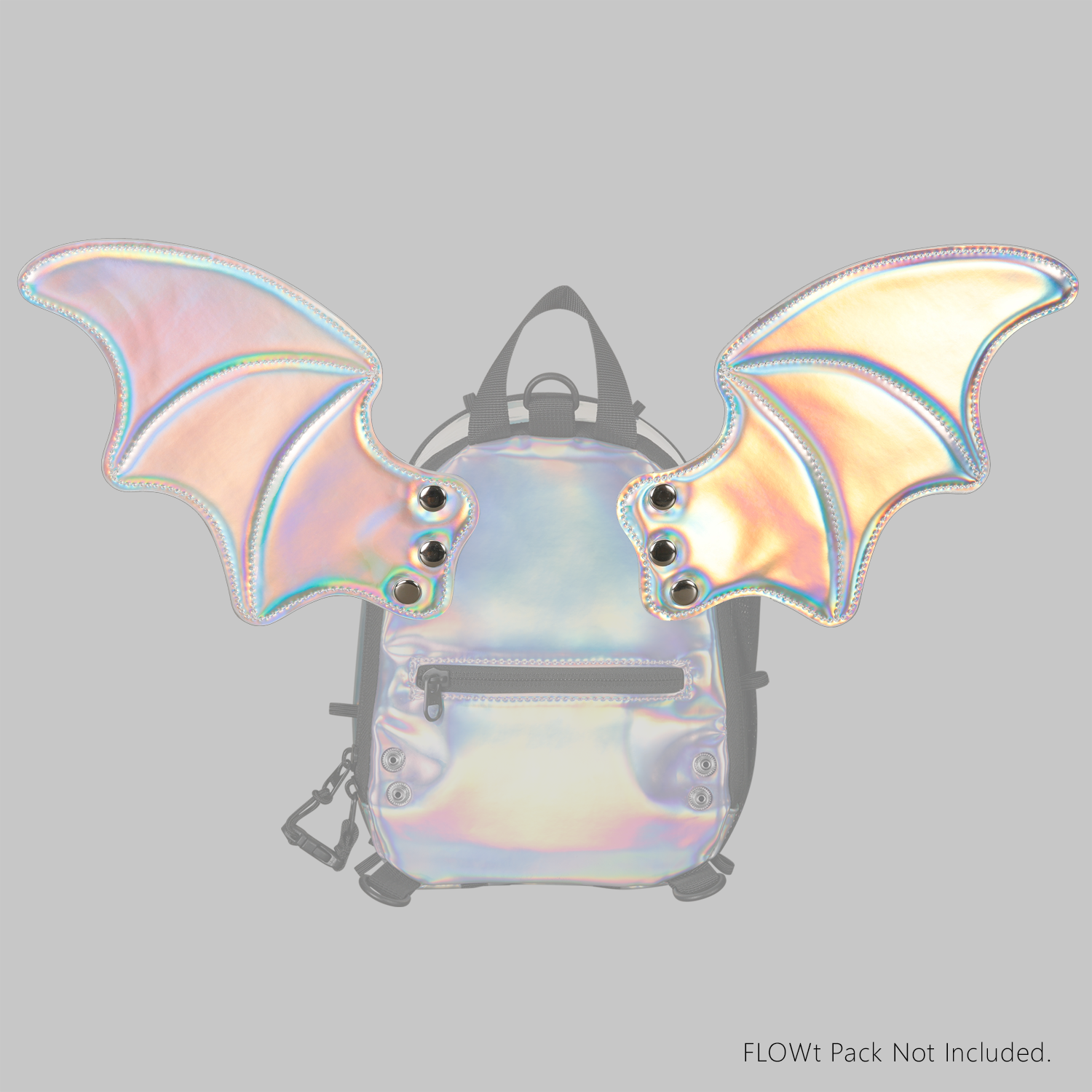 Bat Wings for FLOWt Pack – Holo Silver