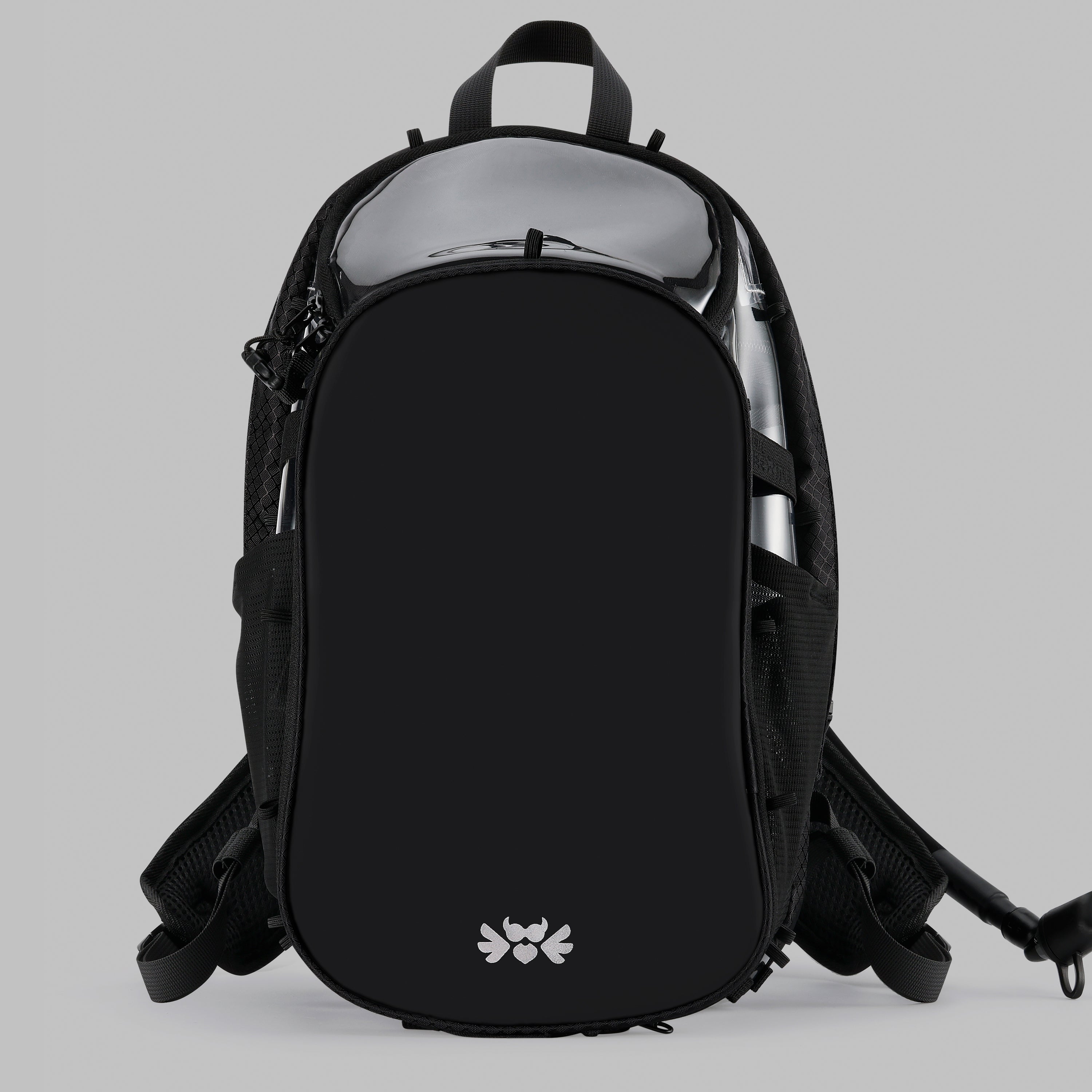 RaveBeetle Elytra Hydration Pack 2.0 – Festival Backpack with Water Bladder (Clear)