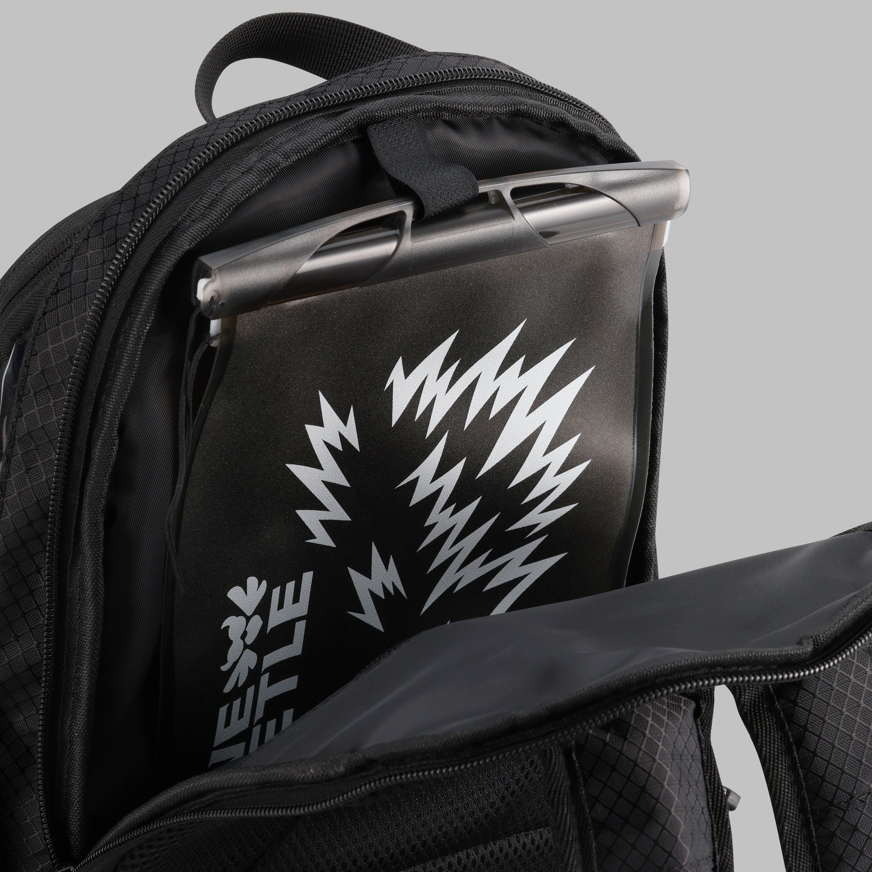 RaveBeetle Elytra Hydration Pack – Festival Backpack with Water Bladder (Clear)