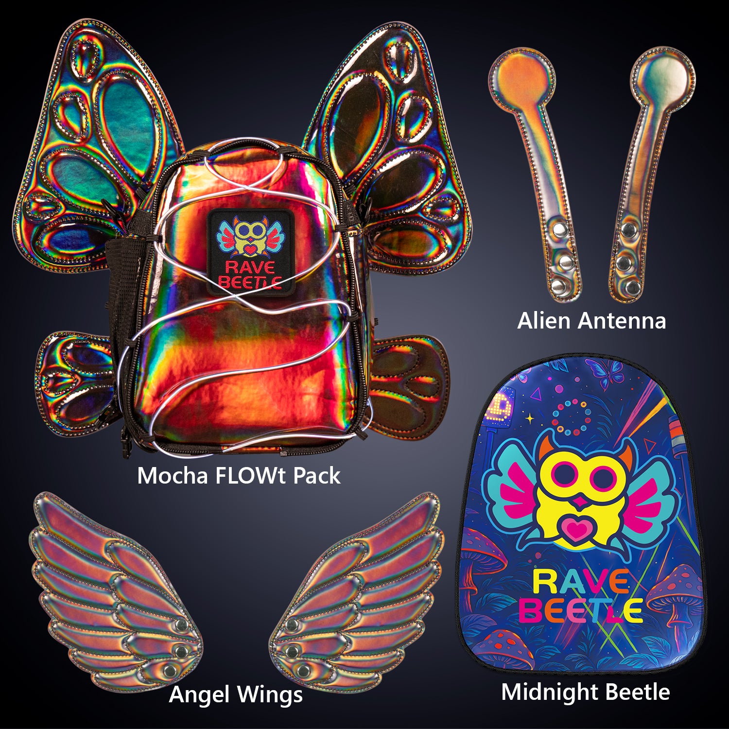 FLOWt Essential Bundle – Wings & Midnight Beetle Vibe Print Pack