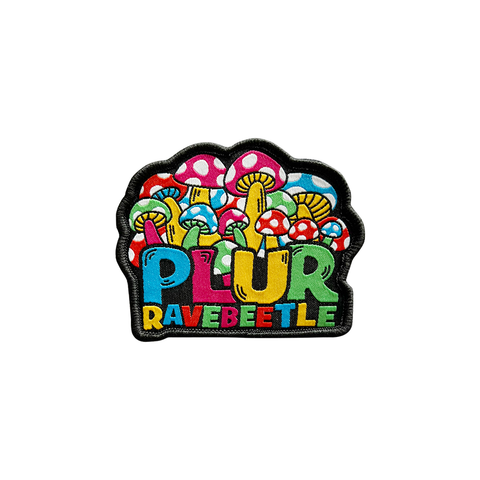 PLUR Mushroom Vibes Velcro Patch