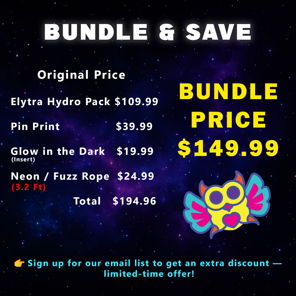 Elytra Pin Print Bundle – Pin Print, Glow in the Dark Insert & Neon Rope Set