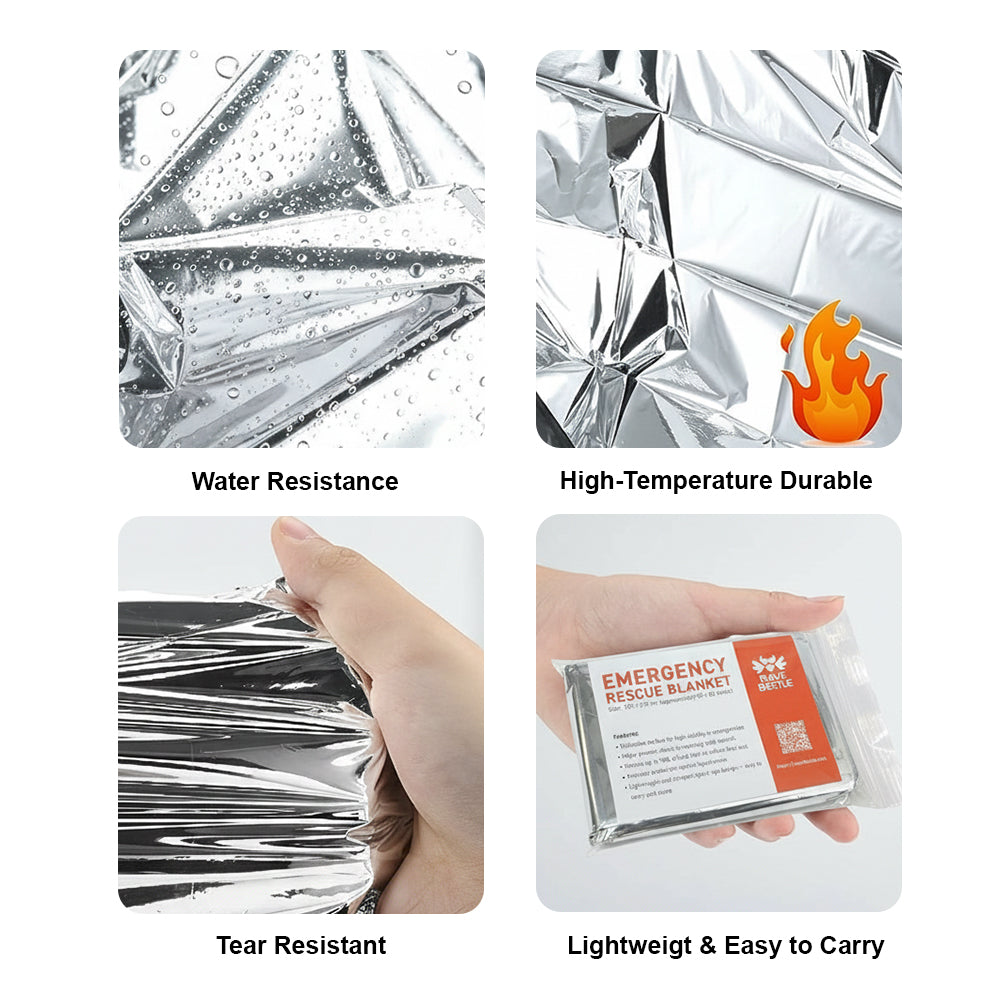 Emergency Thermal Blankets (4-Pack)