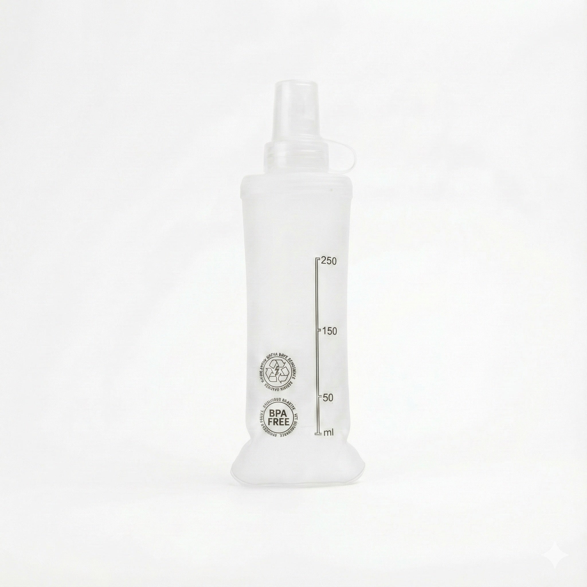 RaveBeetle FLOWt Pin Display Hydration Festival Pack – Swappable Wing Rave Backpack with 8oz Soft Water Bottle & Light Accessory(Clear)