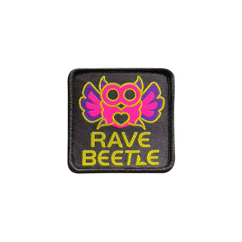 RaveBeetle Velcro Patch – Yellow / Pink