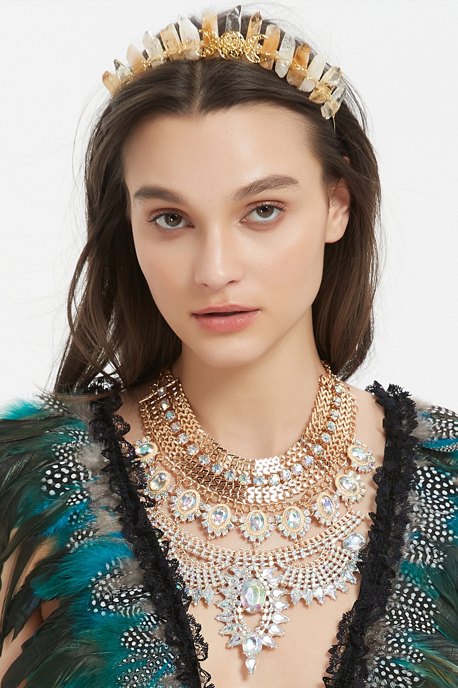 Gothic Rhinestone Necklace