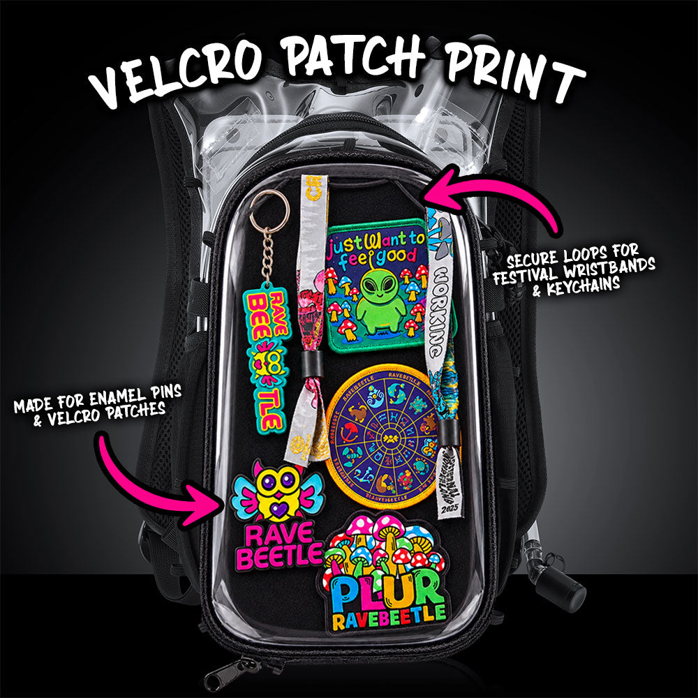 Velcro Patch Print (Keychain, Wristband Loops &amp; Pins Insert) – Exclusively for Elytra AIR Hydro Pack