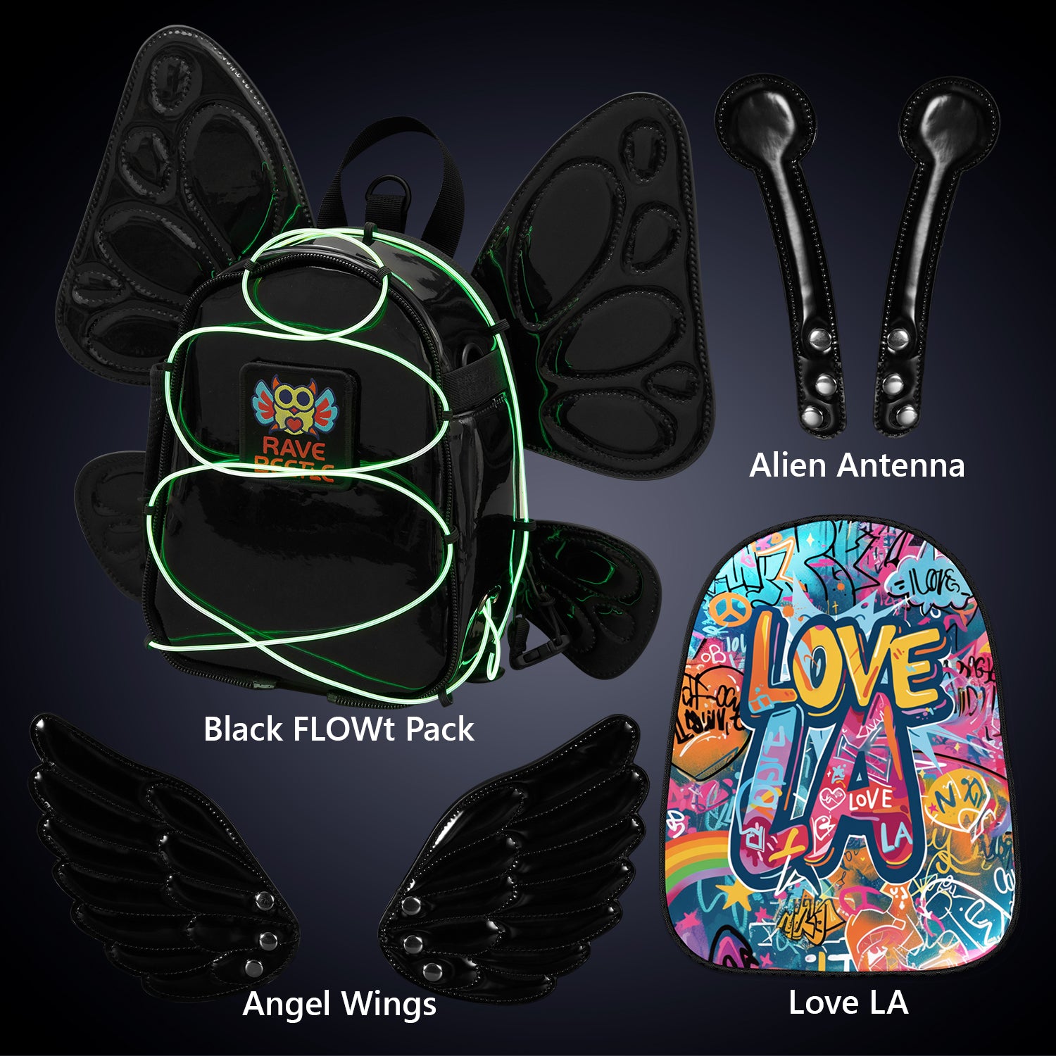 FLOWt Essential Bundle – Wings &amp; Love LA Vibe Print Pack