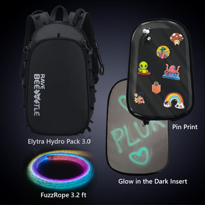 Elytra 3.0 Pin Print Bundle – Pin Print, Glow in the Dark Insert &amp; Fuzz Rope Set