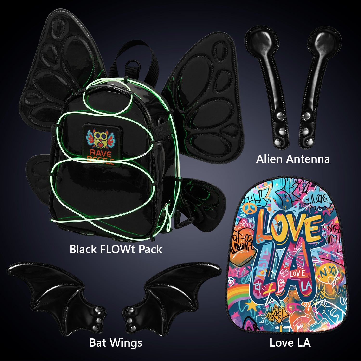 FLOWt Essential Bundle – Wings &amp; Love LA Vibe Print Pack
