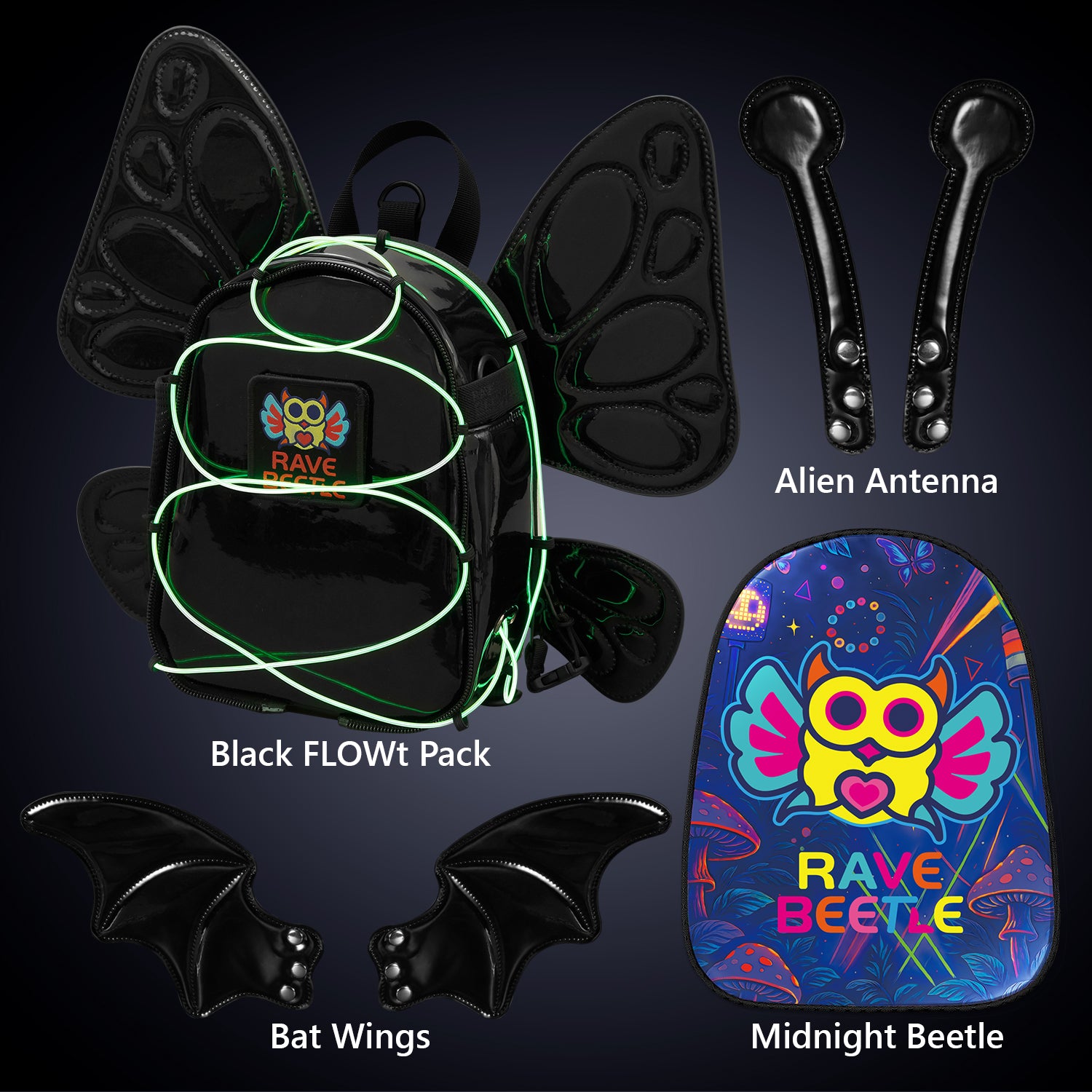 FLOWt Essential Bundle – Wings &amp; Midnight Beetle Vibe Print Pack