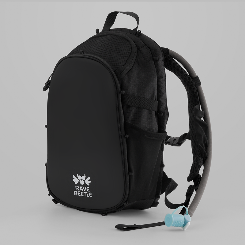RaveBeetle Elytra Hydration Pack Black (1.0 Version)