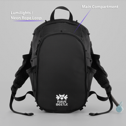 RaveBeetle Elytra Hydration Pack Black (1.0 Version)