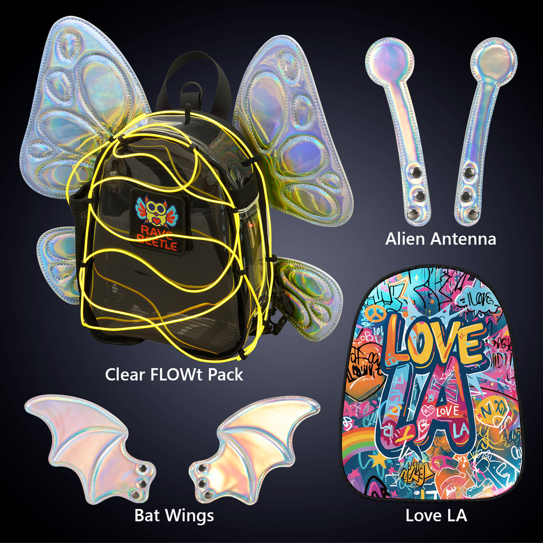 FLOWt Essential Bundle – Wings &amp; Love LA Vibe Print Pack