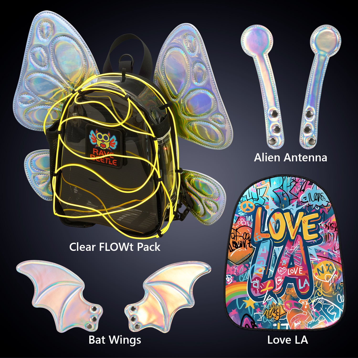 FLOWt Essential Bundle – Wings &amp; Love LA Vibe Print Pack