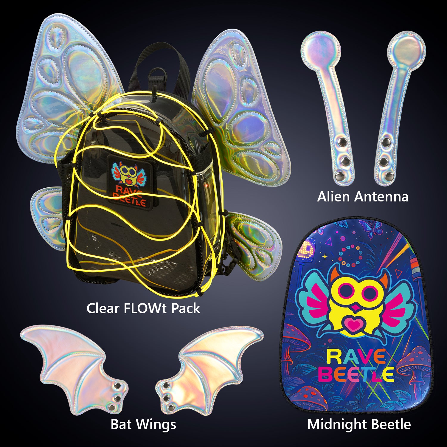 FLOWt Essential Bundle – Wings &amp; Midnight Beetle Vibe Print Pack