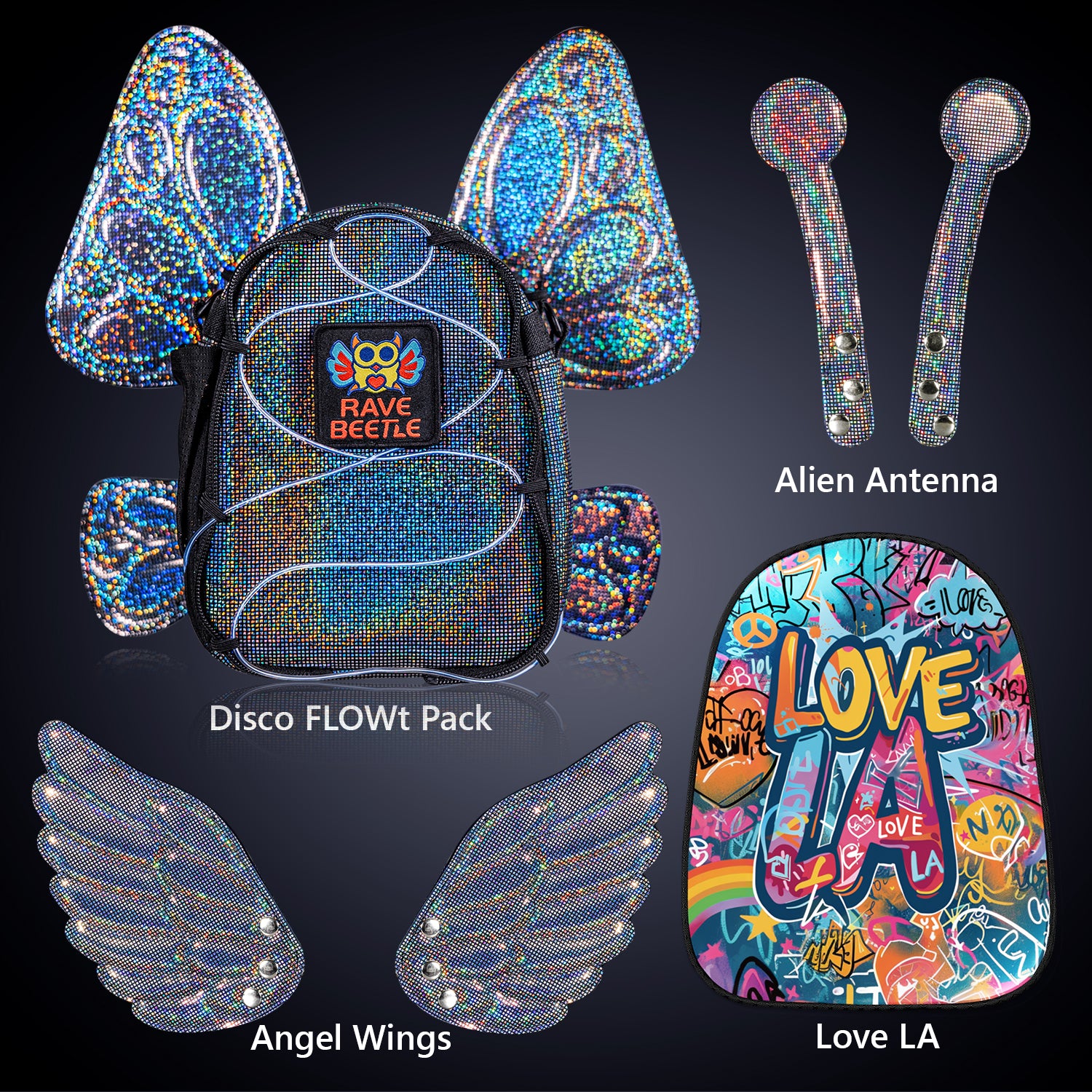 FLOWt Essential Bundle – Wings &amp; Love LA Vibe Print Pack