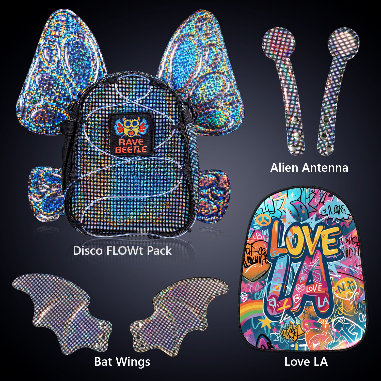 FLOWt Essential Bundle – Wings &amp; Love LA Vibe Print Pack