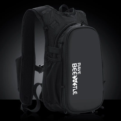 RaveBeetle Elytra AIR LED Hydration Backpack – Lightweight Festival Pack with 2L Water Bladder (Black)