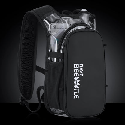 RaveBeetle Elytra AIR LED Hydration Backpack – Lightweight Festival Pack with 2L Water Bladder (Clear)