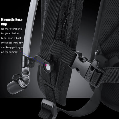 RaveBeetle Elytra AIR LED Hydration Backpack – Lightweight Festival Pack with 2L Water Bladder (Holographic Galaxy)