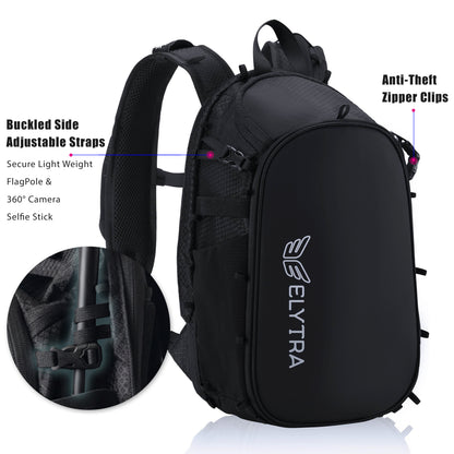 Elytra LED Hydration Pack 3.0 – Festival Backpack with Water Bladder (Black)