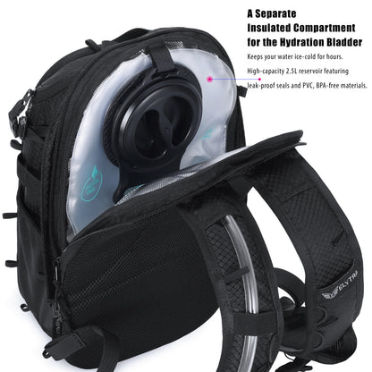 Elytra LED Hydration Pack 3.0 – Festival Backpack with Water Bladder (Black)