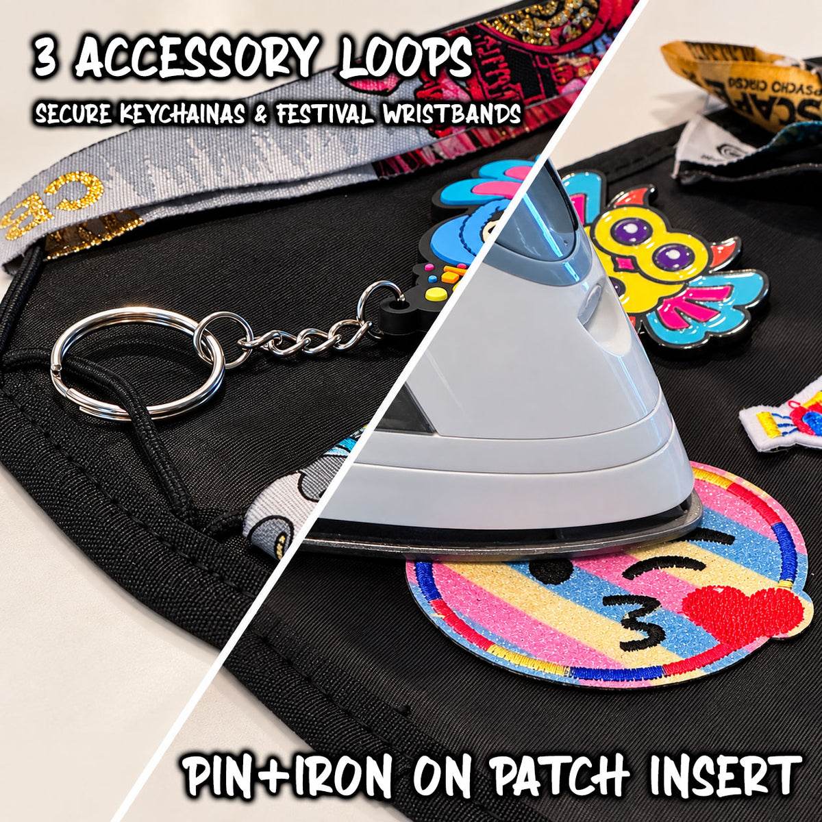 Pin Print 2.0 (Keychain, Wristband Loops &amp; Iron-On Patch Insert) – Exclusively for Elytra Hydro Pack