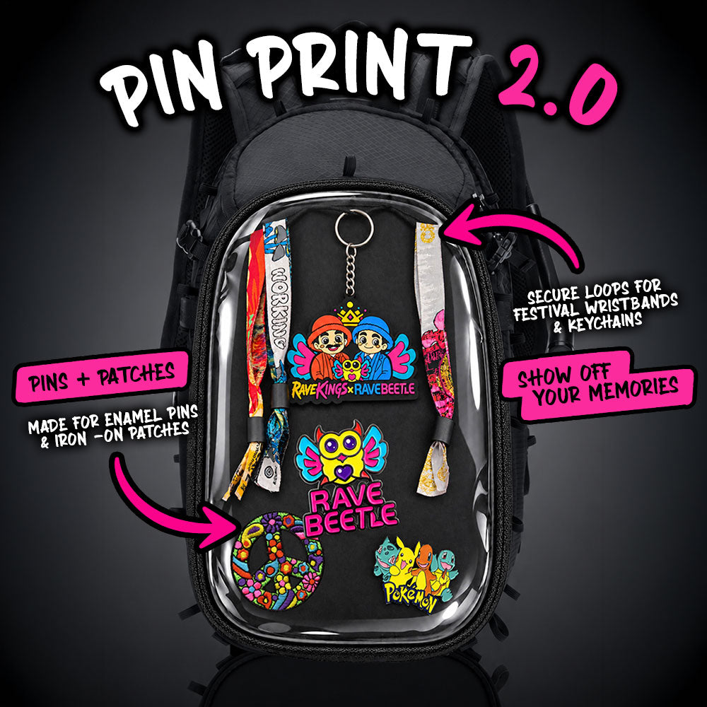 Pin Print 2.0 (Keychain, Wristband Loops &amp; Iron-On Patch Insert) – Exclusively for Elytra Hydro Pack