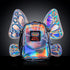 RaveBeetle FLOWt Festival Pack with Swappable Wing and Customizable Light Up Backpack Silver
