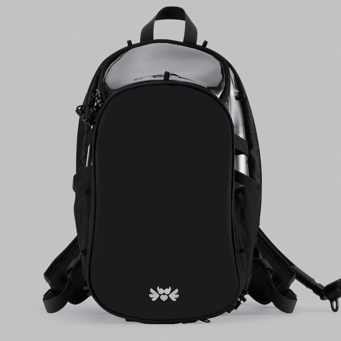 RaveBeetle Elytra Hydration Pack 2.0 – Festival Backpack with Water Bladder (Clear)