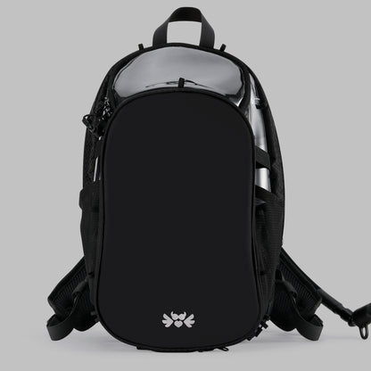 RaveBeetle Elytra Hydration Pack 2.0 – Festival Backpack with Water Bladder (Clear)