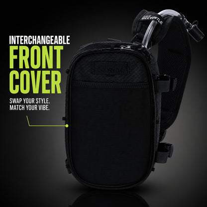 HART Hydration Sling Pack - Customizable, Anti-Theft Festival Pack (Black)