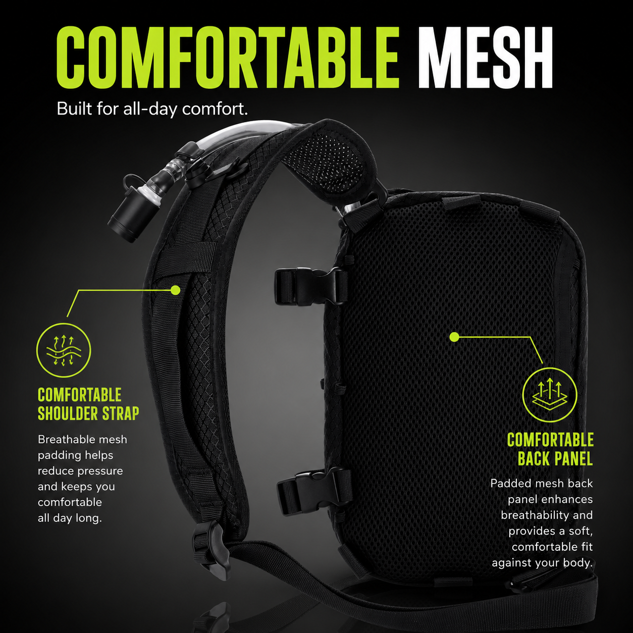 HART Hydration Sling Pack Pin Display Bundle + 6FT LED Strip Light