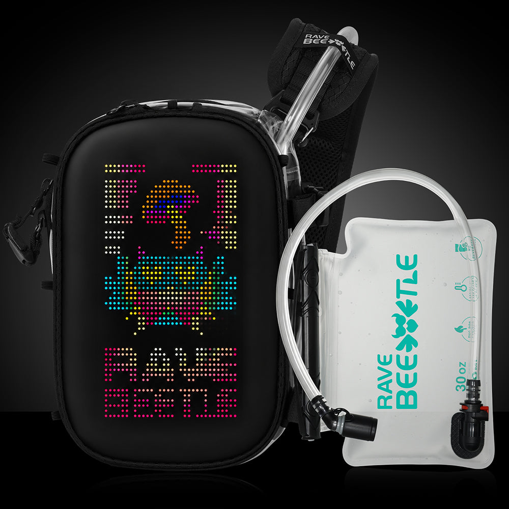 HART LED Hydration Sling Pack - Customizable, Anti-Theft Festival Pack (Clear)