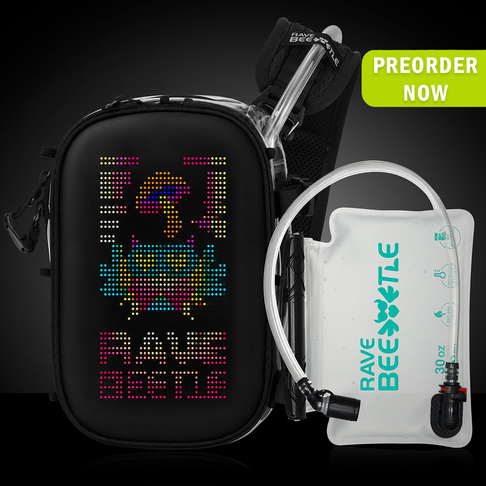 HART LED Hydration Sling Pack - Customizable, Anti-Theft Festival Pack (Clear)