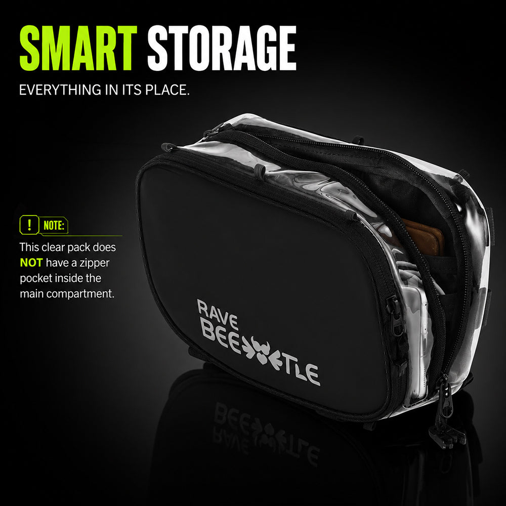 HART Hydration Sling Pack - Customizable, Anti-Theft Festival Pack (Clear)