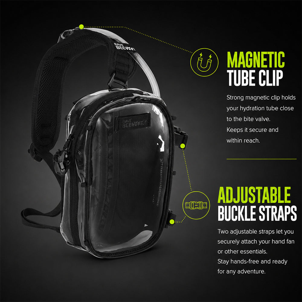 HART Hydration Sling Pack Pin Display Bundle + 6FT LED Strip Light (Clear)