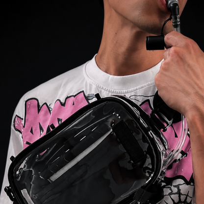 HART Hydration Sling Pack - Customizable, Anti-Theft Festival Pack (Clear)