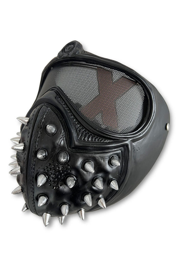 Spiked Steampunk LED Leather Mask