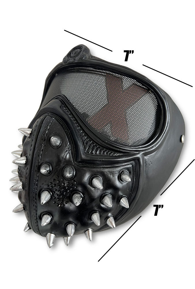 Spiked Steampunk LED Leather Mask