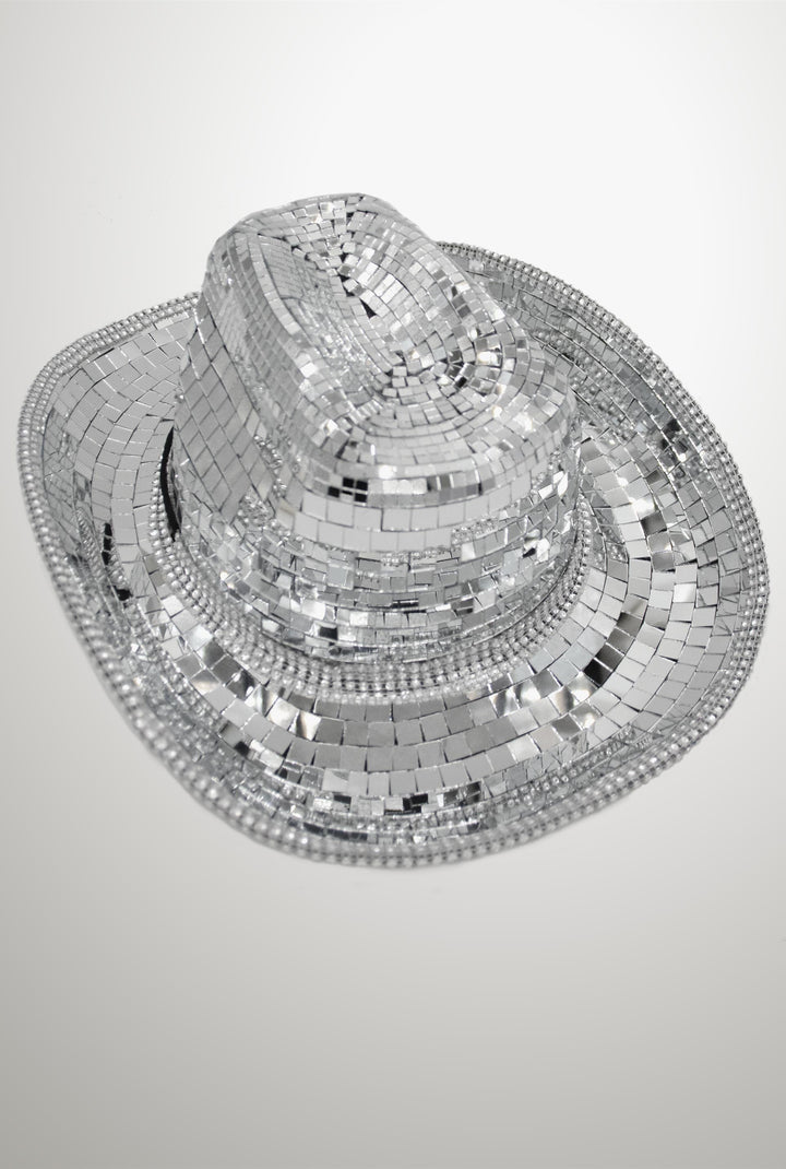 Disco Ball Cowboy Cowgirl Hat With String