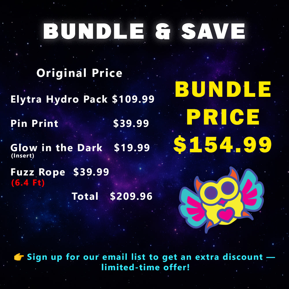 Elytra Pin Print Bundle – Pin Print, Glow in the Dark Insert &amp; Fuzz Rope Set
