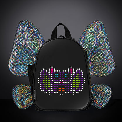 RaveBeetle FLOWt Festival Pack with Swappable Wing and Customizable LED Backpack Disco