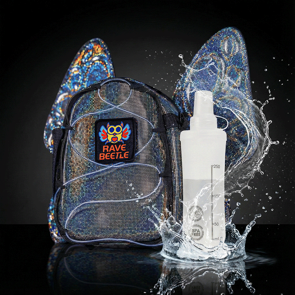 Rave Hydration Pack | Anti-Theft EDC & Festival Hydro Backpack – RaveBeetle