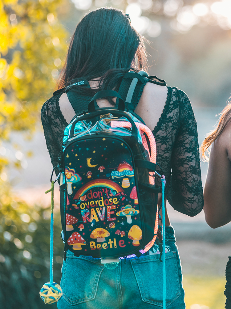 Rave Beetle Vibrant Vibe Print Bags